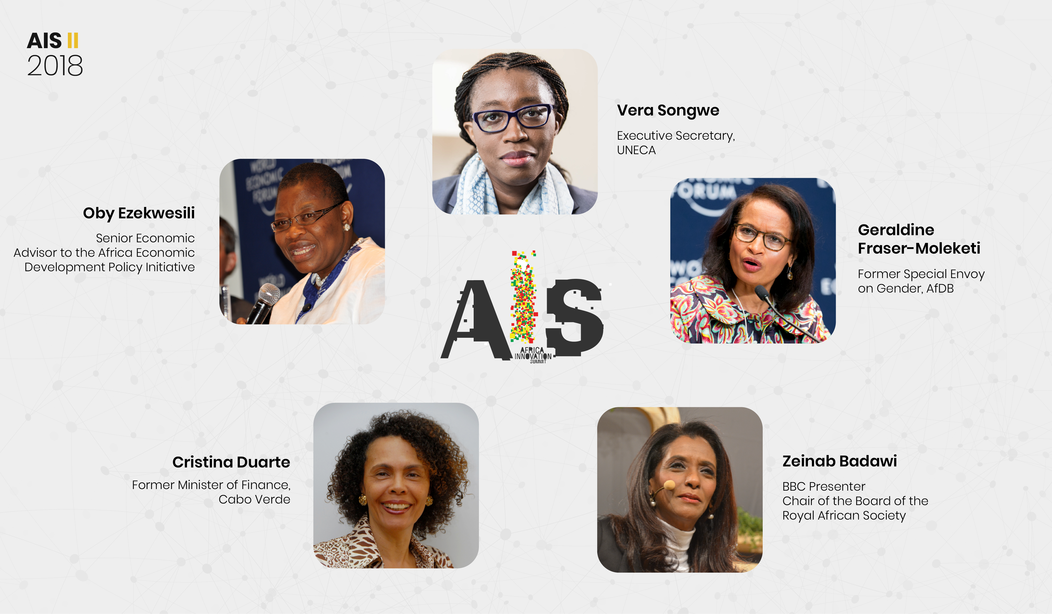 Five Leading African Women confirmed participation to the #AIS2018